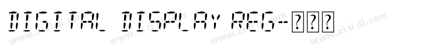 Digital Display Reg字体转换
